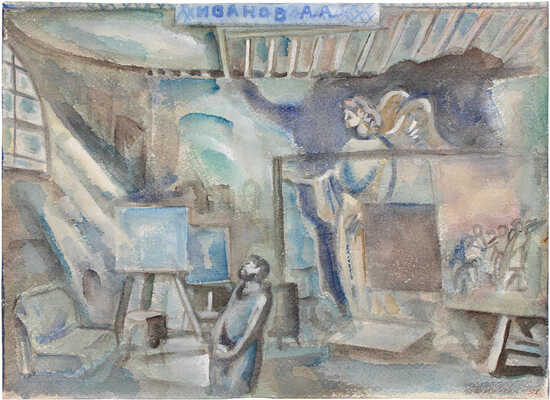 Тутунов Андрей Андреевич. В мастерской художника